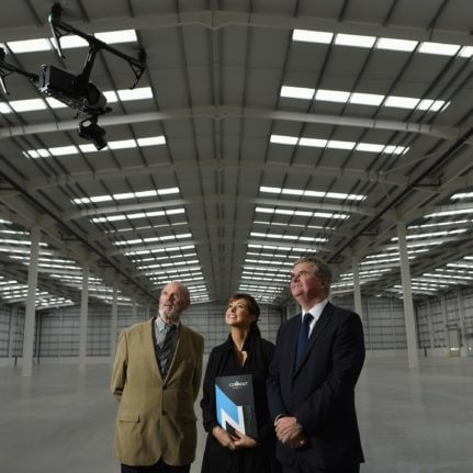 Image for Drone helps market new `state of art` warehouse