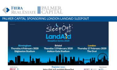 Image for LandAid’s SleepOut Series returns to London in February 2020