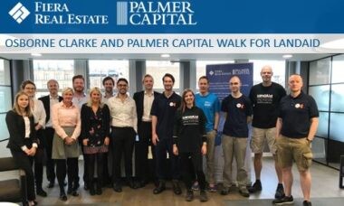 Image for Osborne Clarke have started their LandAid walk for Palmer Capital’s Money Maker Challenge