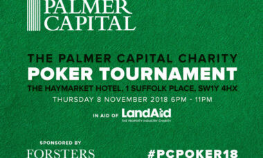 Image for 10 spaces remaining at the Palmer Capital charity poker tournament in aid of LandAid