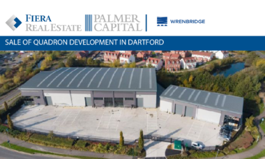 Image for In a joint venture with Buccleuch Property, Wrenbridge has sold their Quadron development in Dartford to Aberdeen Standard Investments for £12.1m