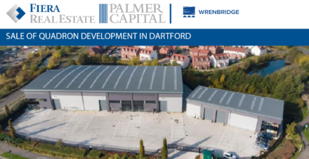 Image for In a joint venture with Buccleuch Property, Wrenbridge has sold their Quadron development in Dartford to Aberdeen Standard Investments for £12.1m