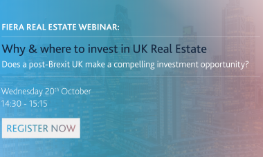 Image for Webinar: Why &#038; where to invest in UK Real Estate, does a post-Brexit UK make a compelling investment opportunity?