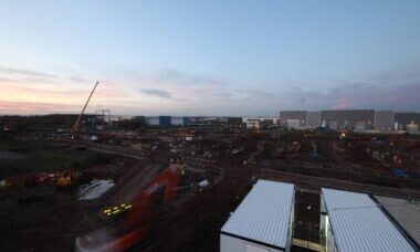 Image for Steels are underway for the new 90,000 sq ft office building at Prospero Ansty Park