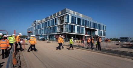 Image for Manse Opus and Cadent celebrate the topping out of Cadent’s new premises at Prospero Ansty Park