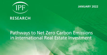 Image for IPF: Pathways to Net-Zero Carbon Emissions in International Real Estate Investment