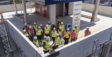 Image for Millwrights Place and Coopers Court hit construction milestone as the team celebrates topping out